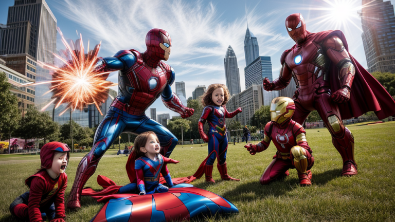 Why do children admire superheroes?